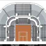 Restituzione 2D dello Stadio centrale del Tennis di Roma.