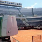Rilievo laser scanner dello Stadio Centrale del Tennis a Roma